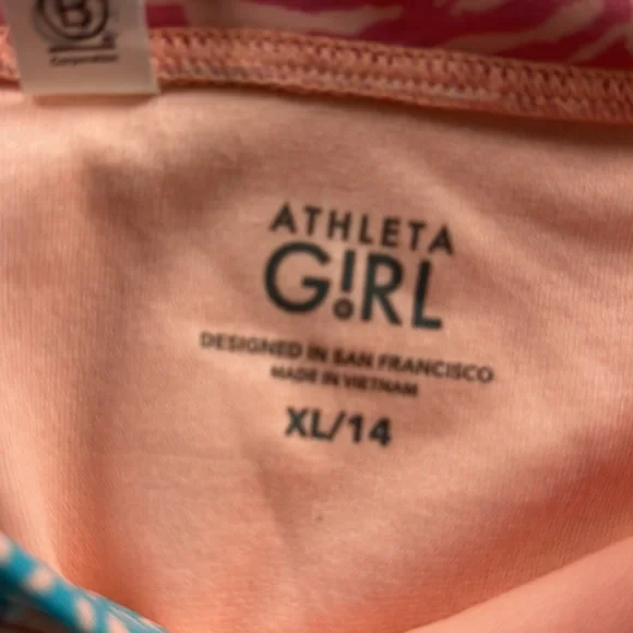 Athleta Girl Bora Bora 2-pc Bikini -Bottoms sz 14 with Tankini size 12